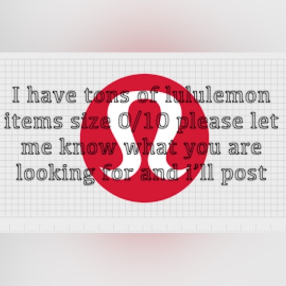 Lululemon items size 0-10 (mostly have 2,4,6 and 8 left) - Picture 1 of 1